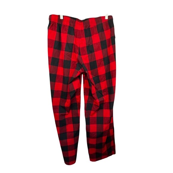 Sonoma Red & Black Plaid Cotton Pajama Pants With Drawstring For Men - Picture 4 of 8